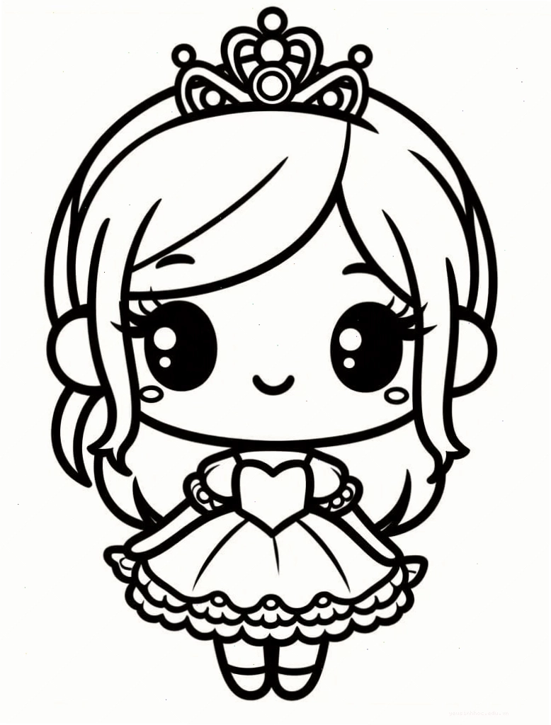 Công chúa chibi bé nhỏ đáng yêu