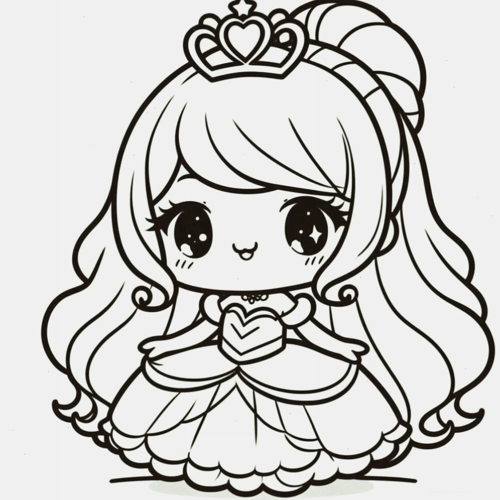 Công chúa chibi nhỏ bé và dễ thương