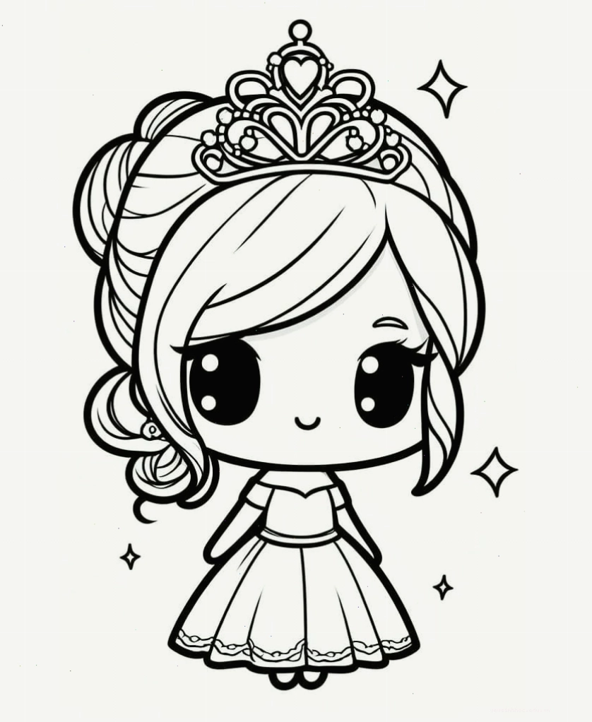 Công chúa chibi vui mừng rạng rỡ