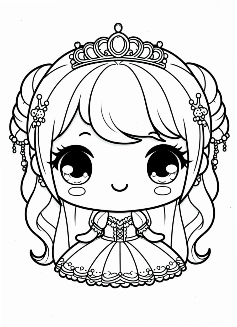 Công chúa Disney chibi xinh đẹp lộng lẫy