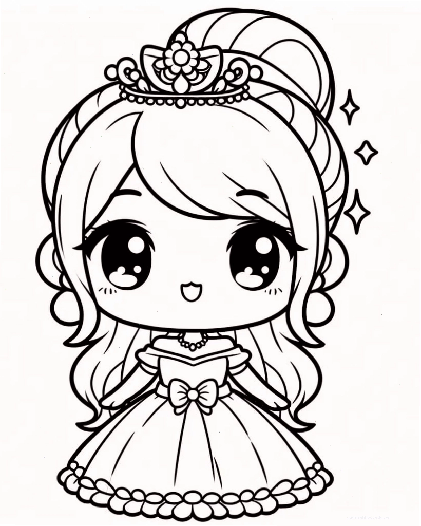 Hình ảnh công chúa chibi rất đáng yêu