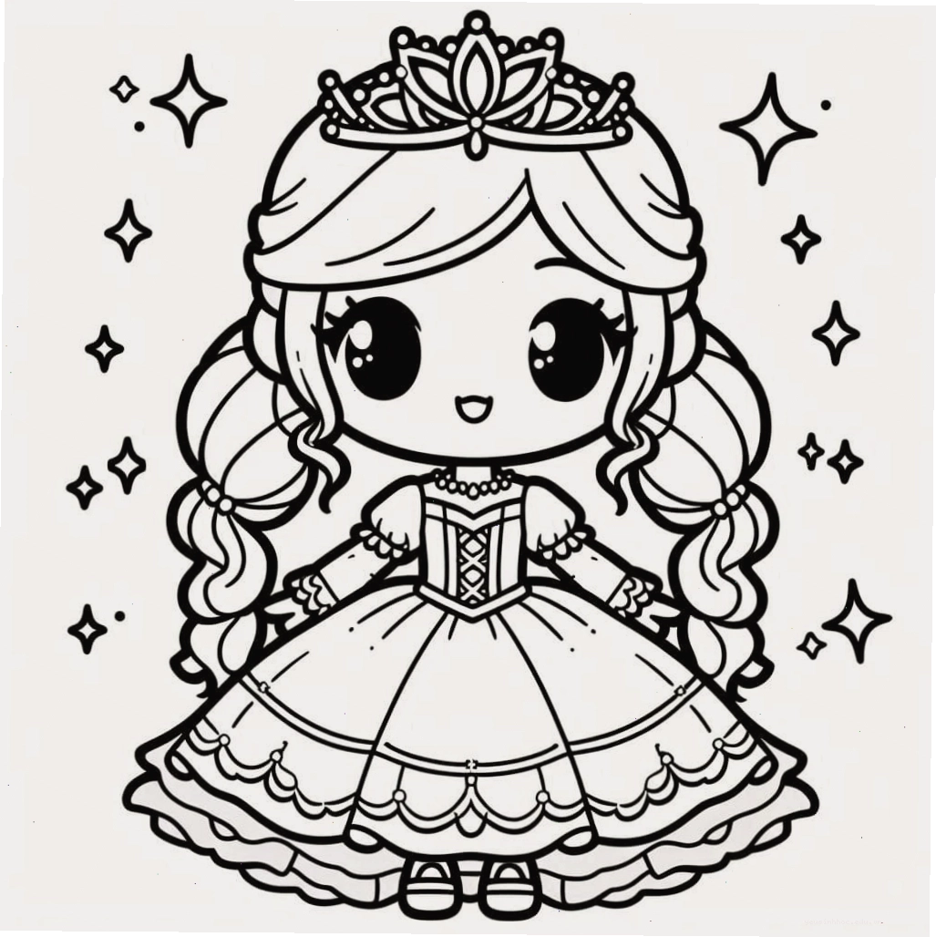 Tấm ảnh công chúa chibi cute nhất hiện nay