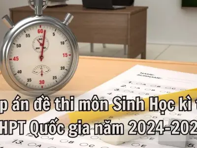 Đáp án đề thi môn Sinh Học kì thi THPT Quốc gia năm 2024-2025