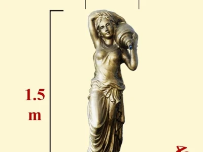 Khám phá tượng cô gái đổ nước vẻ đẹp nghệ thuật cho không gian sống