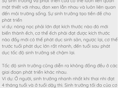 Sinh trưởng ở thực vật là quá trình gì và các yếu tố ảnh hưởng