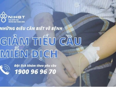 Xuất huyết giảm tiểu cầu miễn dịch (ITP): Nguyên nhân, triệu chứng và cách điều trị